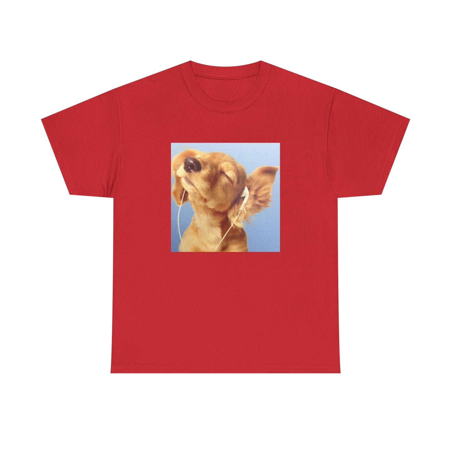 Headphones Blue Dog Tee