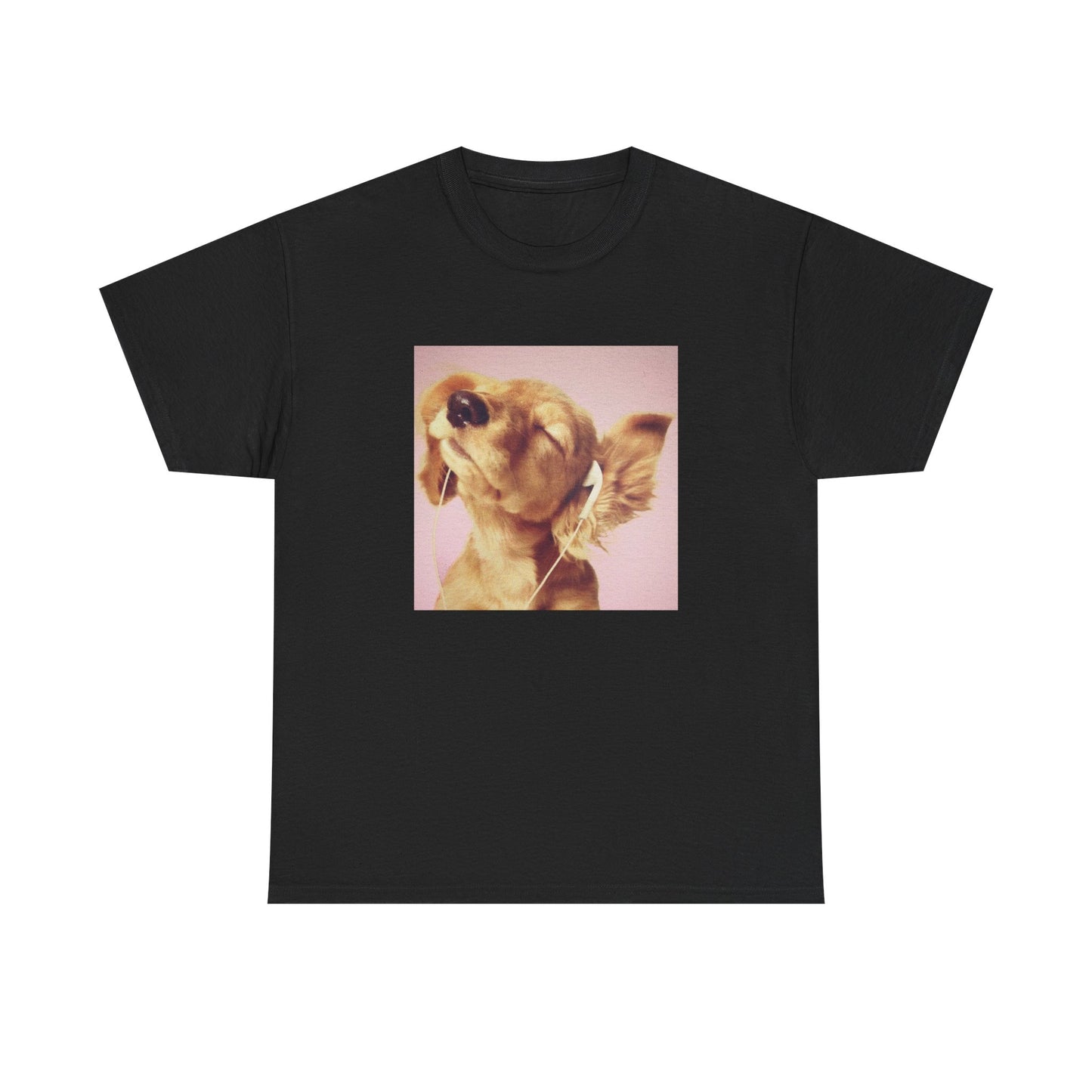 Headphones Pink Dog Tee