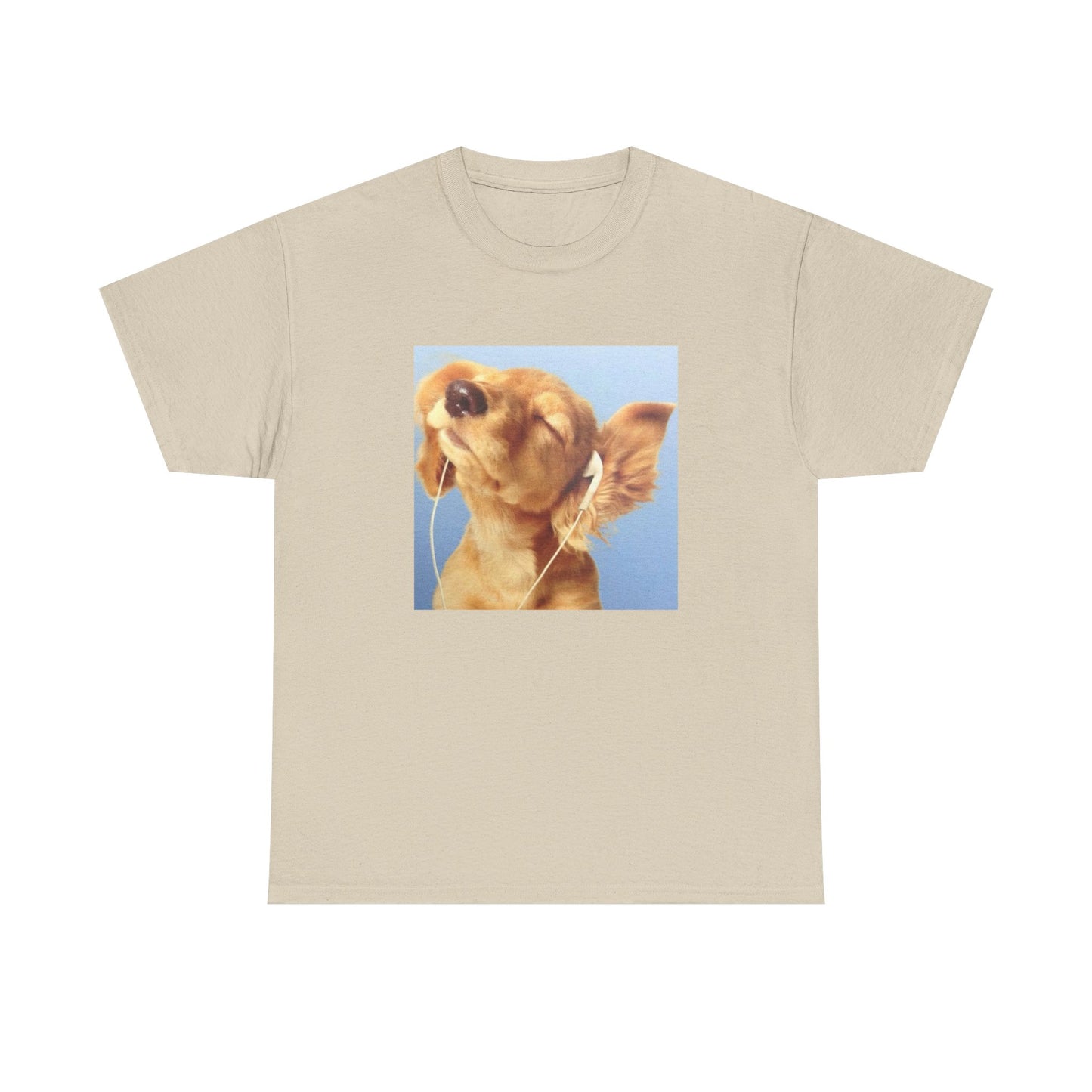 Headphones Blue Dog Tee