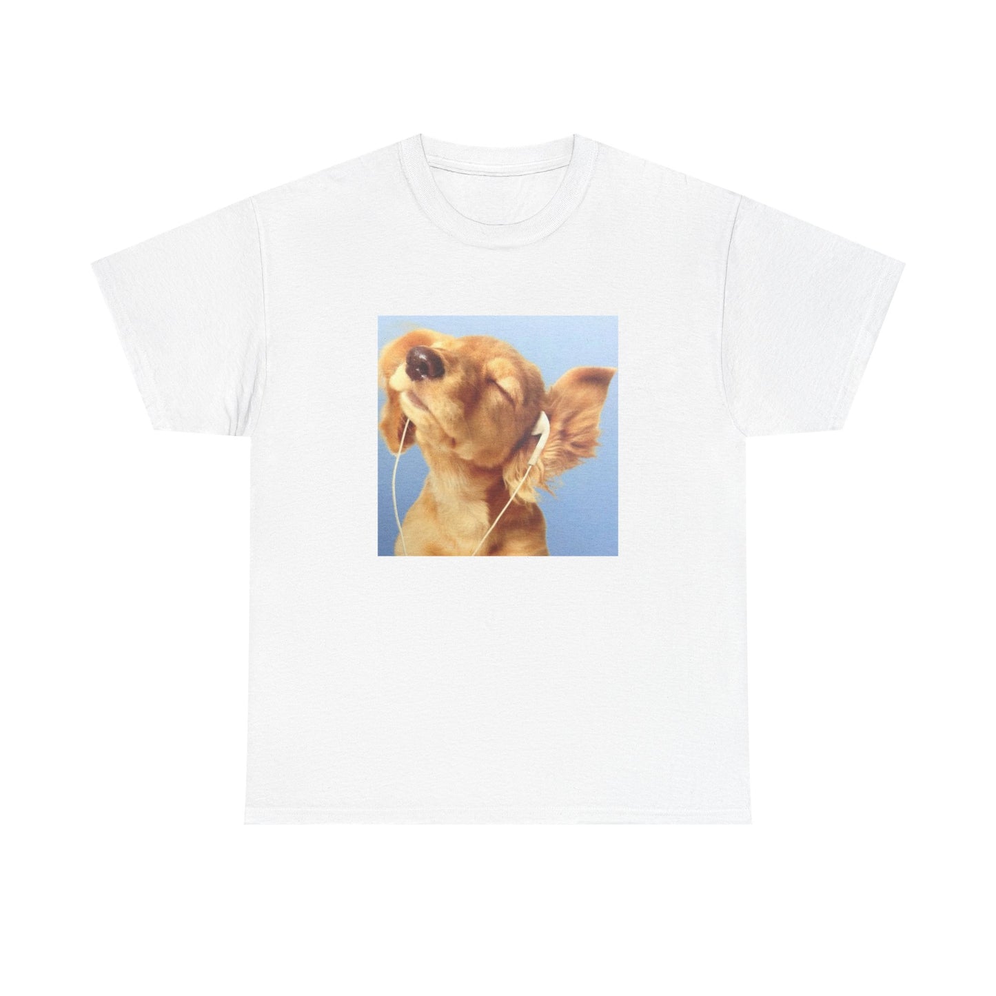Headphones Blue Dog Tee