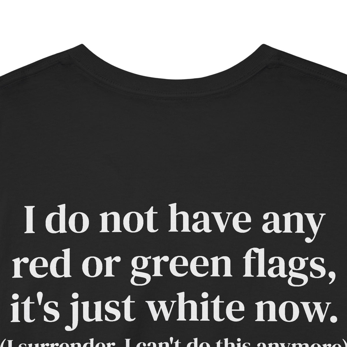 White Flag Tee Back Print