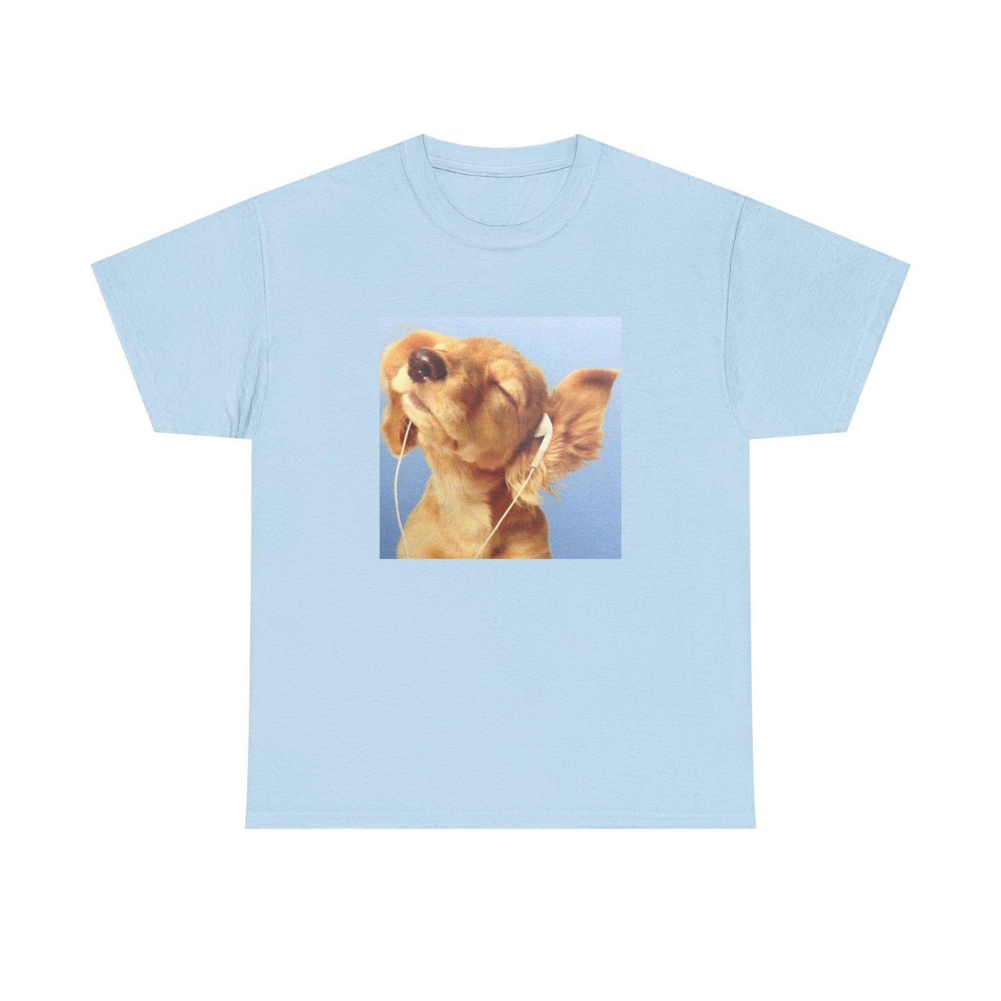 Headphones Blue Dog Tee