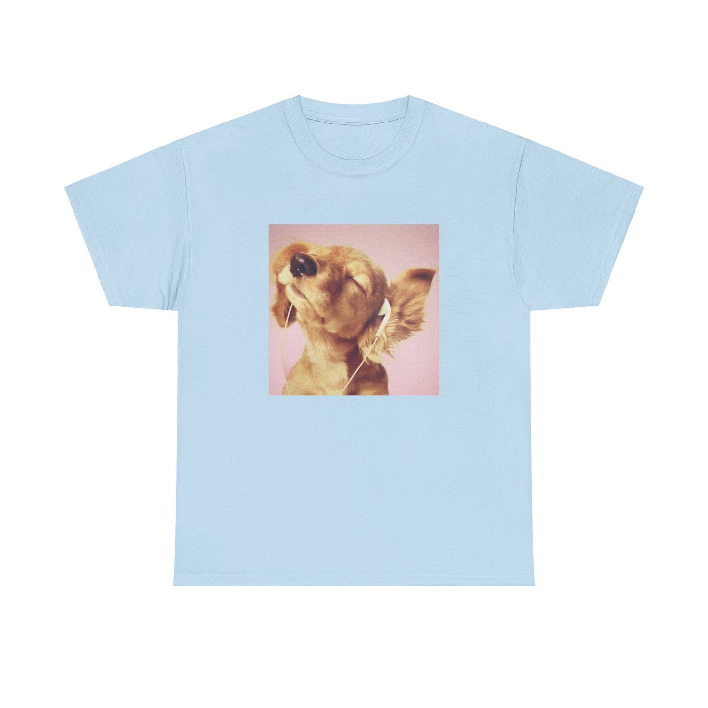 Headphones Pink Dog Tee