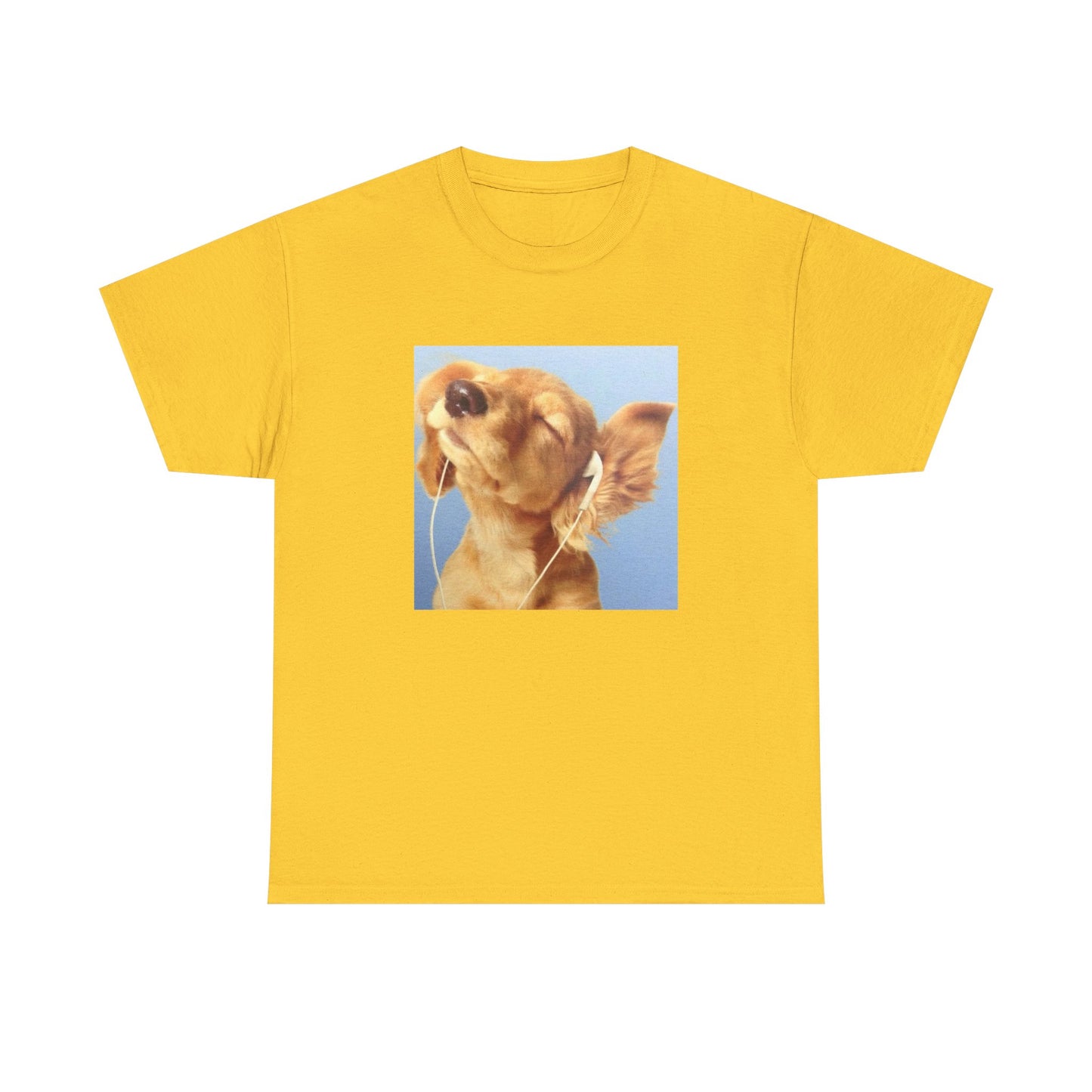 Headphones Blue Dog Tee
