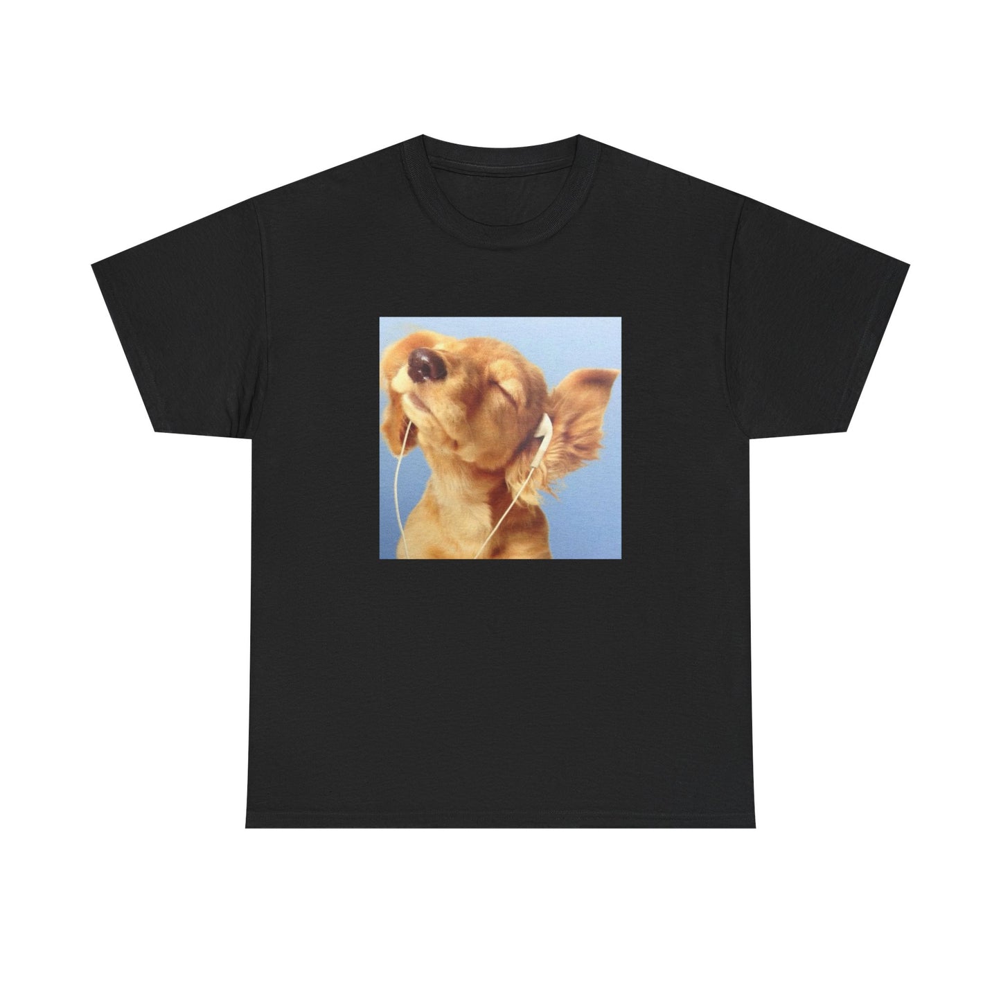 Headphones Blue Dog Tee