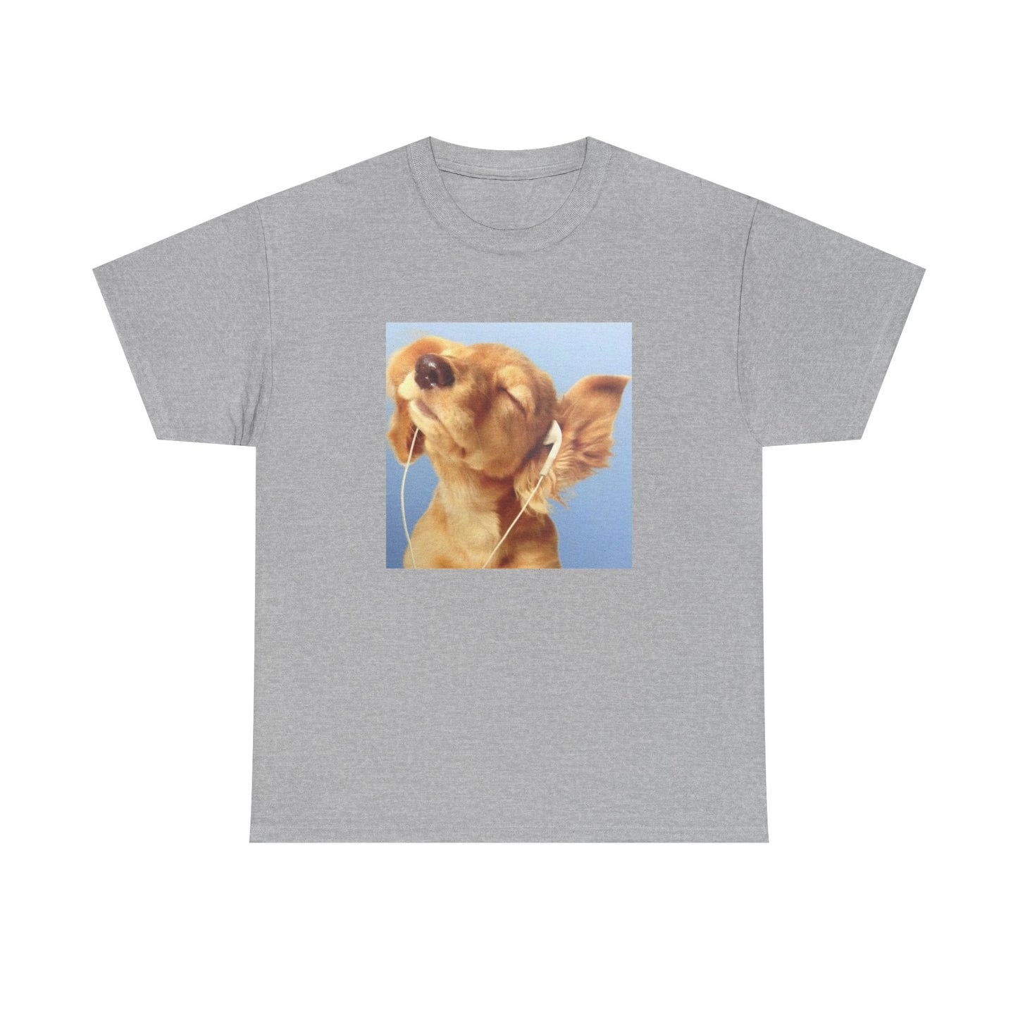Headphones Blue Dog Tee