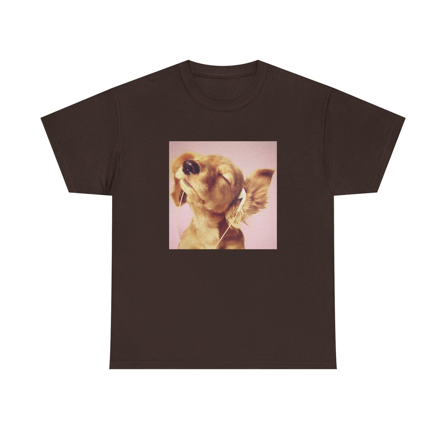 Headphones Pink Dog Tee