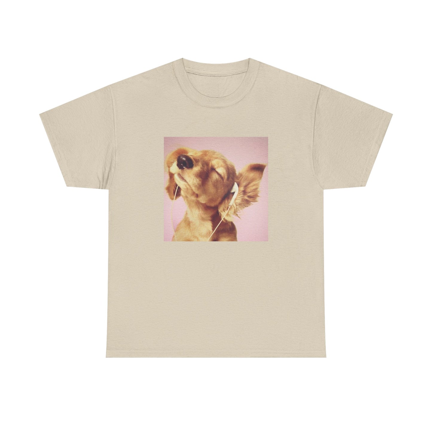 Headphones Pink Dog Tee