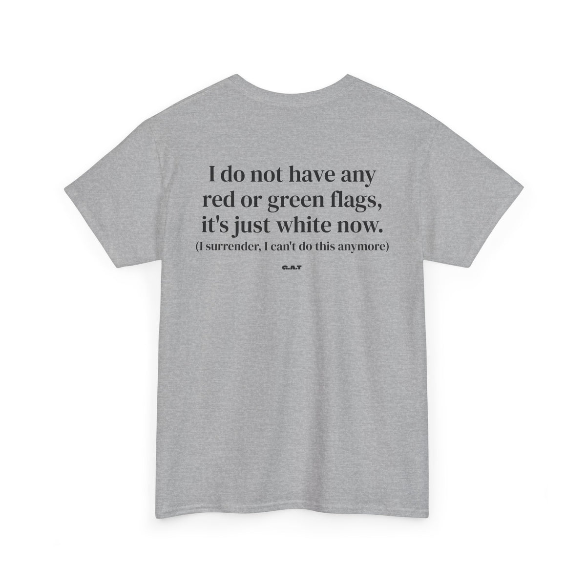 White Flag Tee Back Print