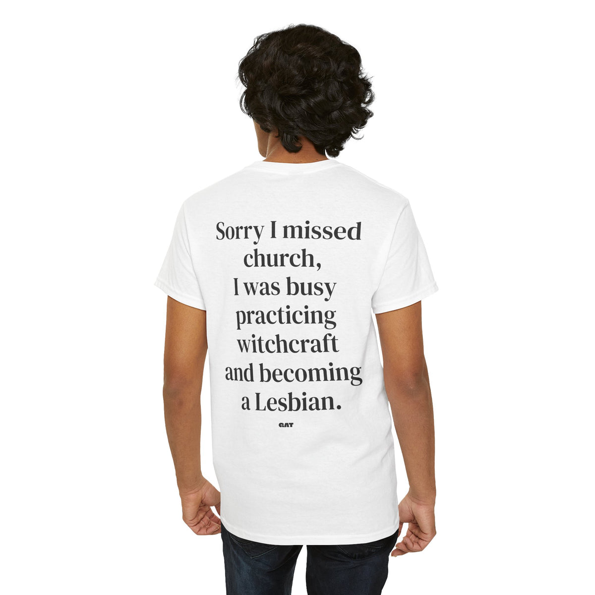 Sorry I Missed Church Witchcraft Lesbian Tee