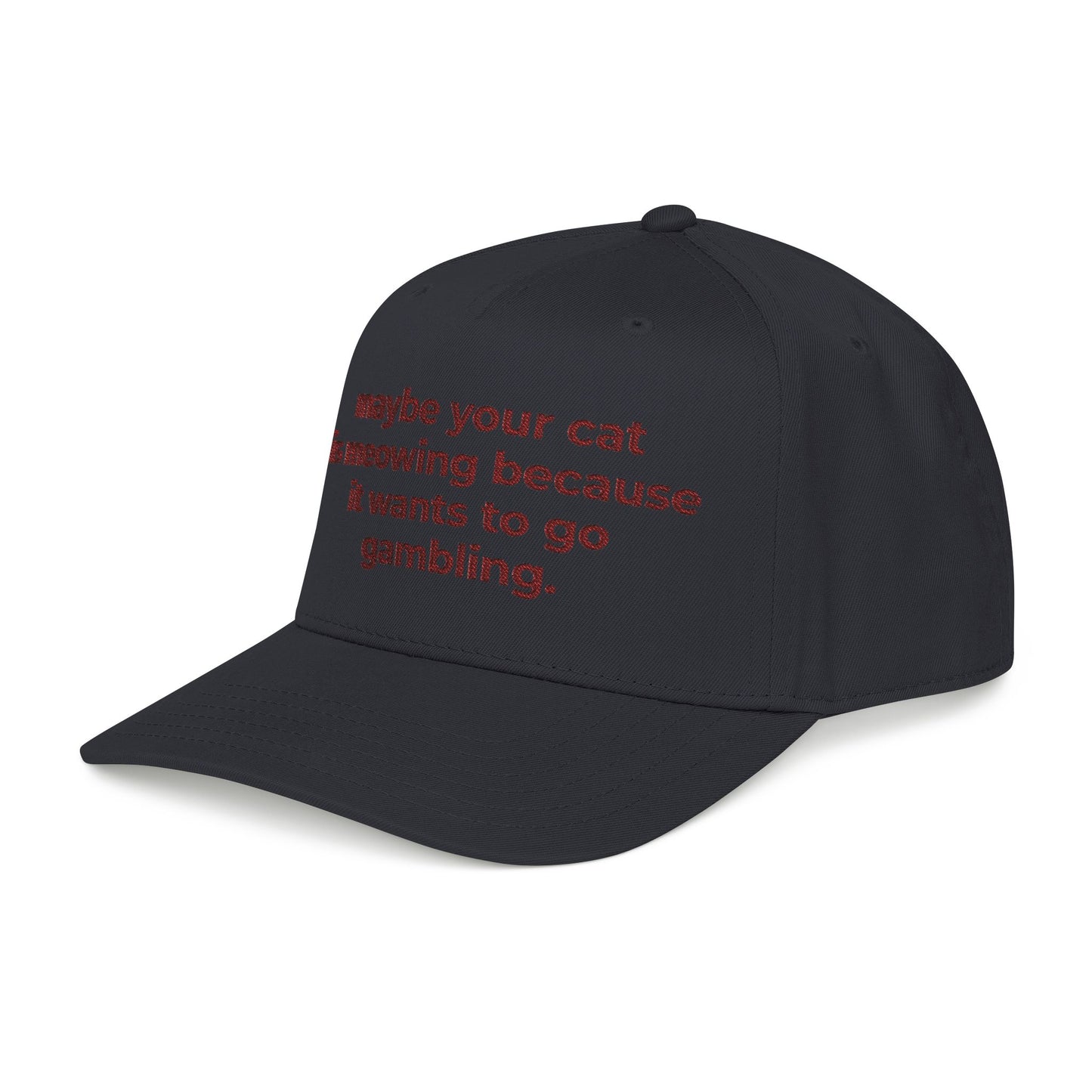Embroidered Gambling Baseball Cap