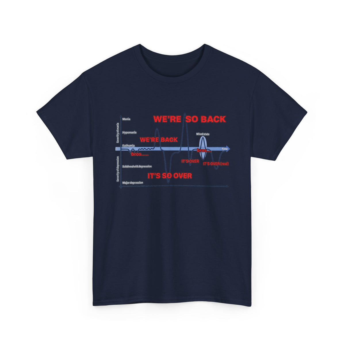We're So Back Graph Tee FRONT PRINT