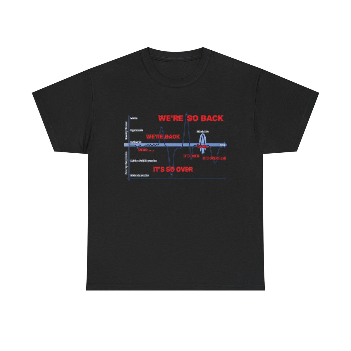 We're So Back Graph Tee FRONT PRINT