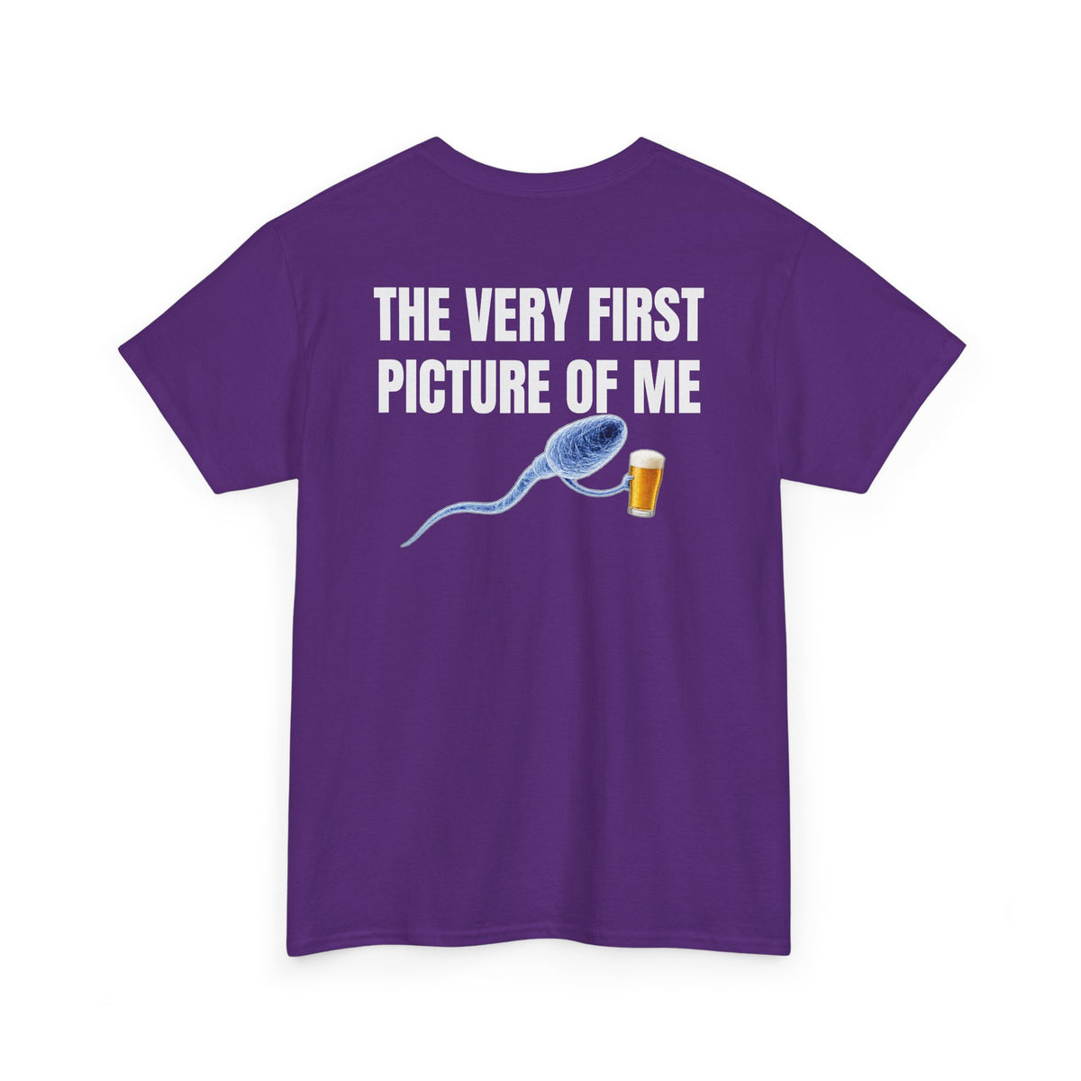 Very First Picture of Me Beer Tee Back Print