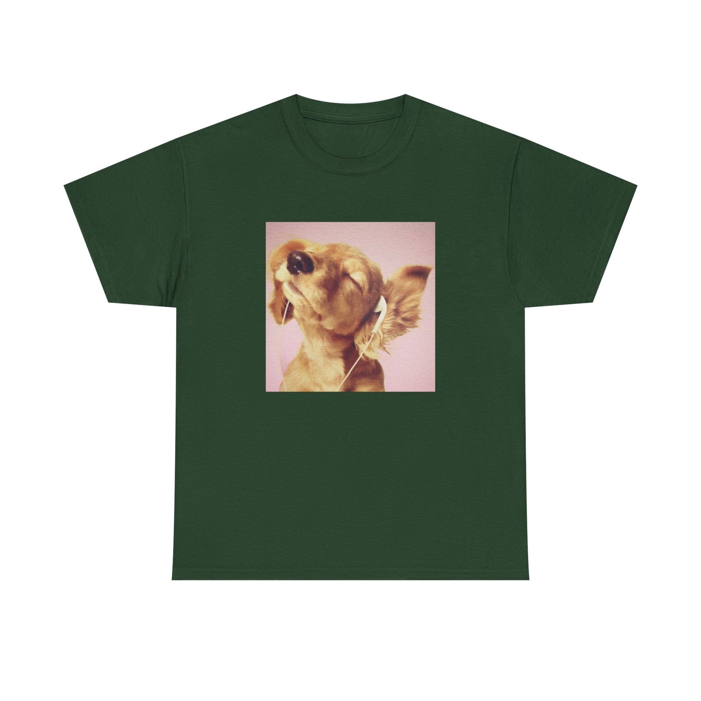 Headphones Pink Dog Tee