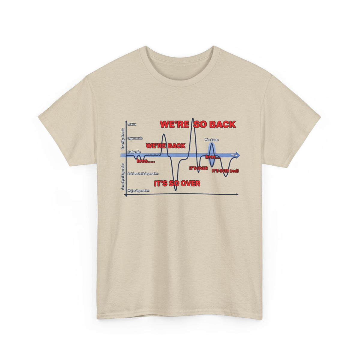 We're So Back Graph Tee FRONT PRINT