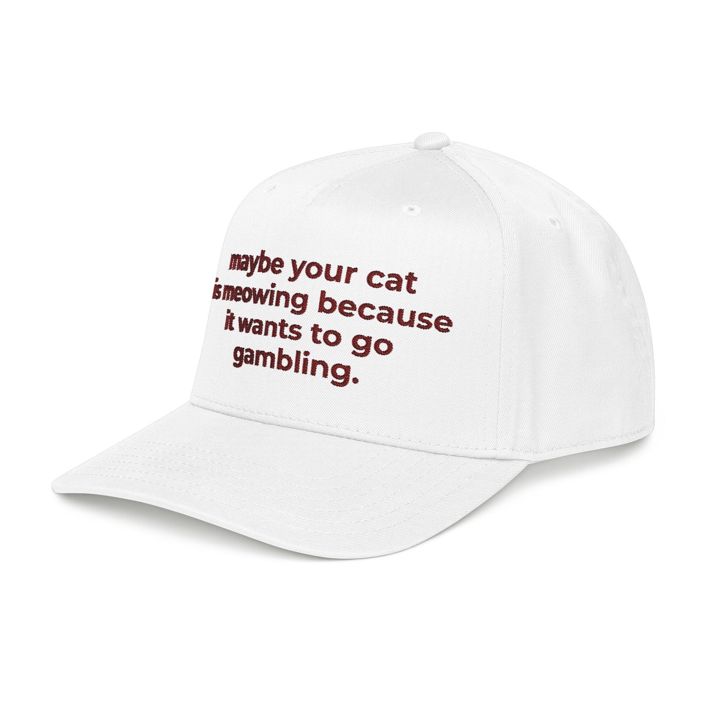 Embroidered Gambling Baseball Cap