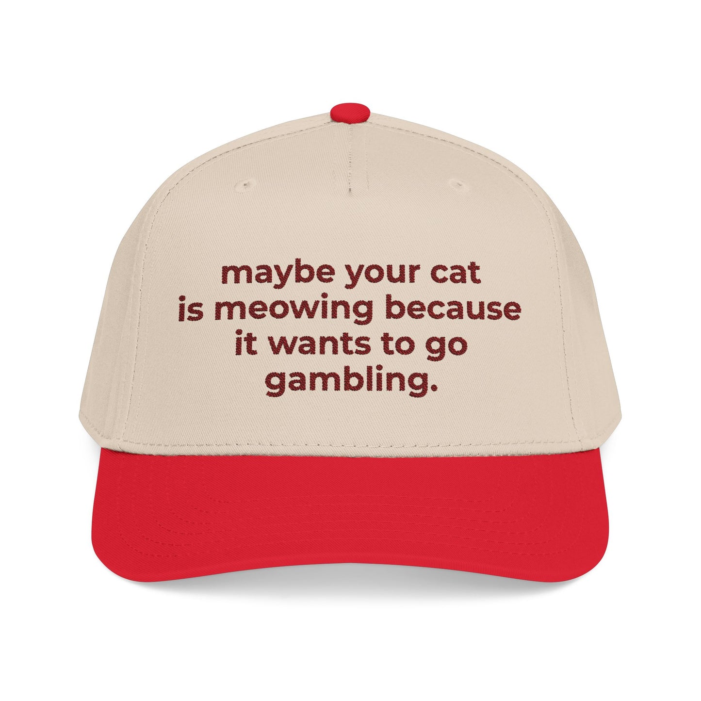 Embroidered Gambling Baseball Cap