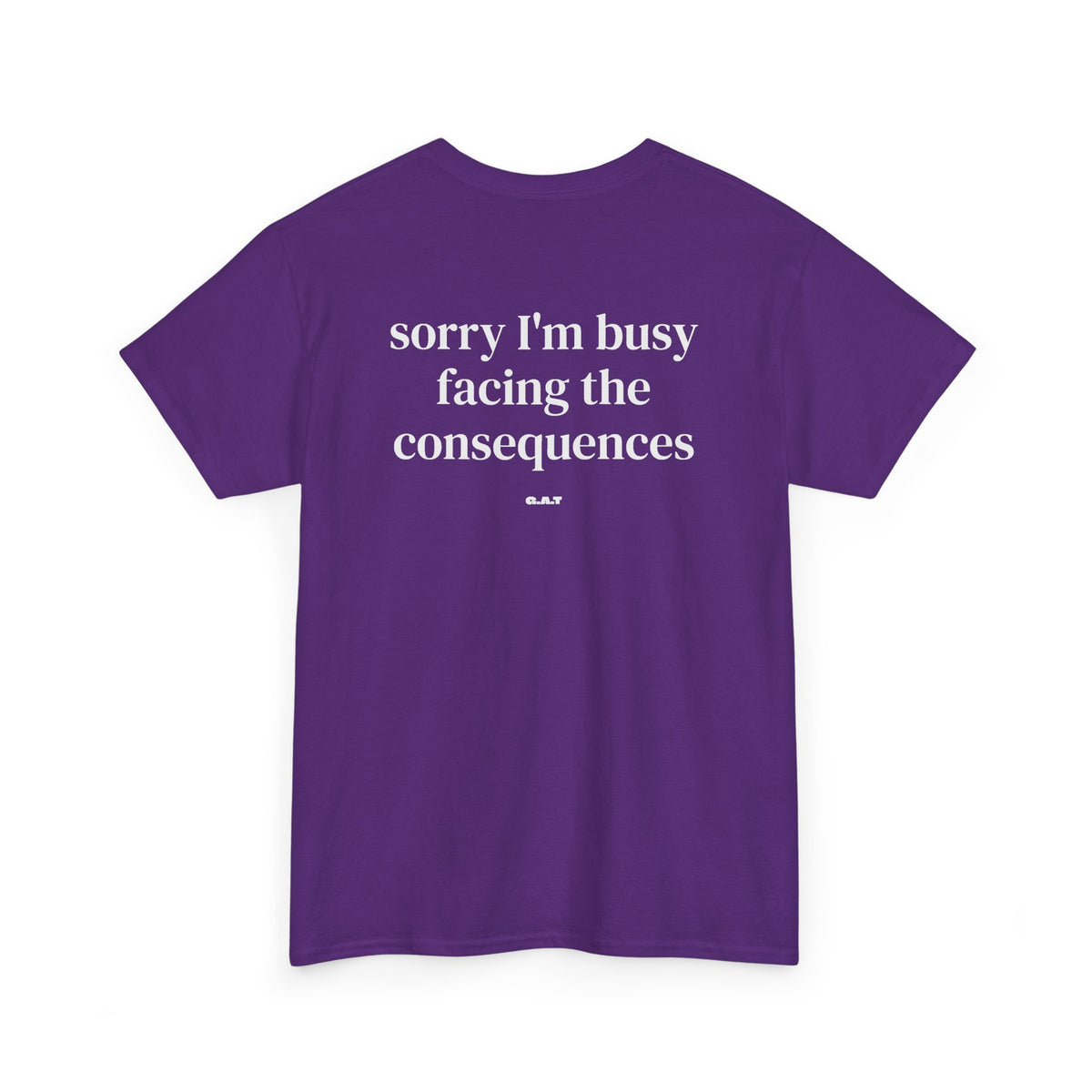 Sorry I’m Busy Facing the Consequences Tee BACKPRINT