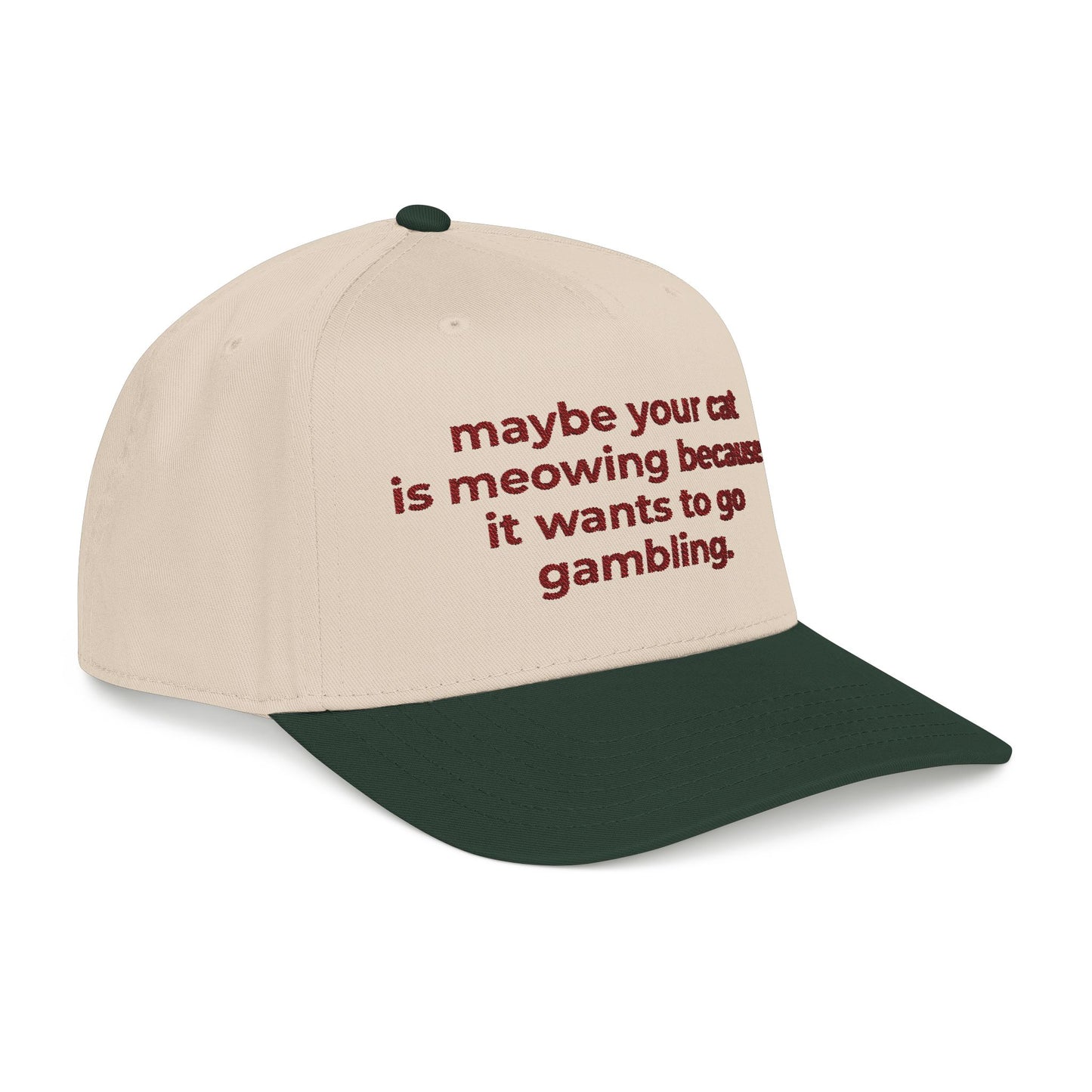 Embroidered Gambling Baseball Cap