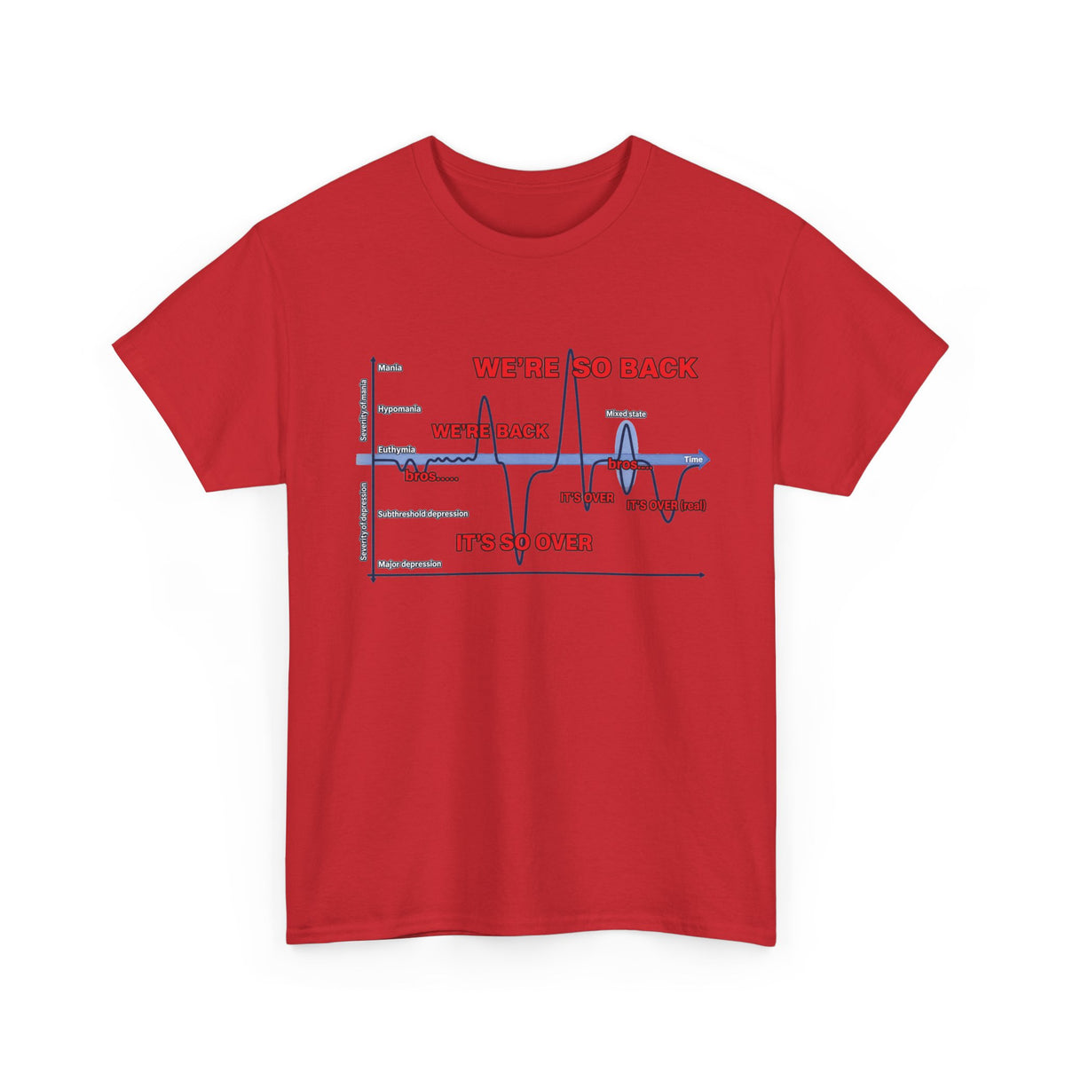 We're So Back Graph Tee FRONT PRINT