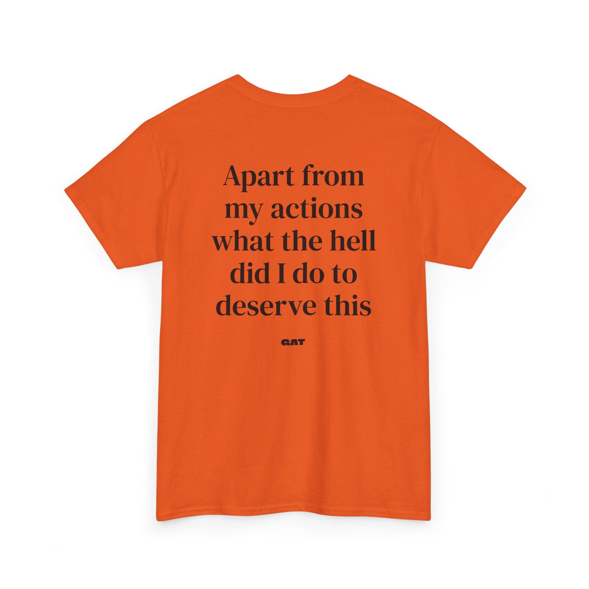 Apart From My Actions What the Hell Did I Do Deserve This Tee