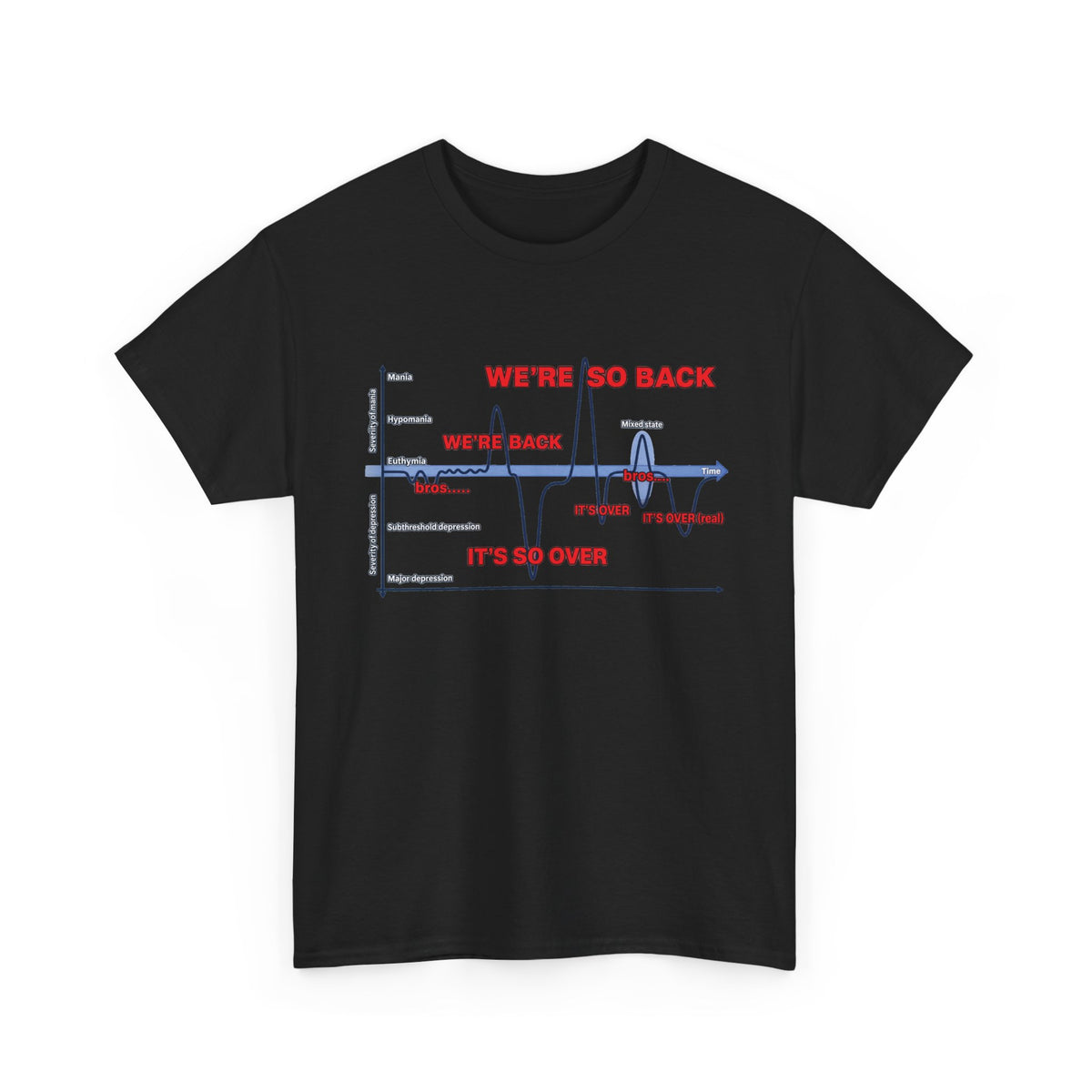 We're So Back Graph Tee FRONT PRINT