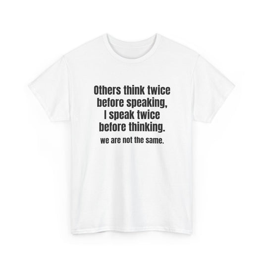 Speak Twice Tee