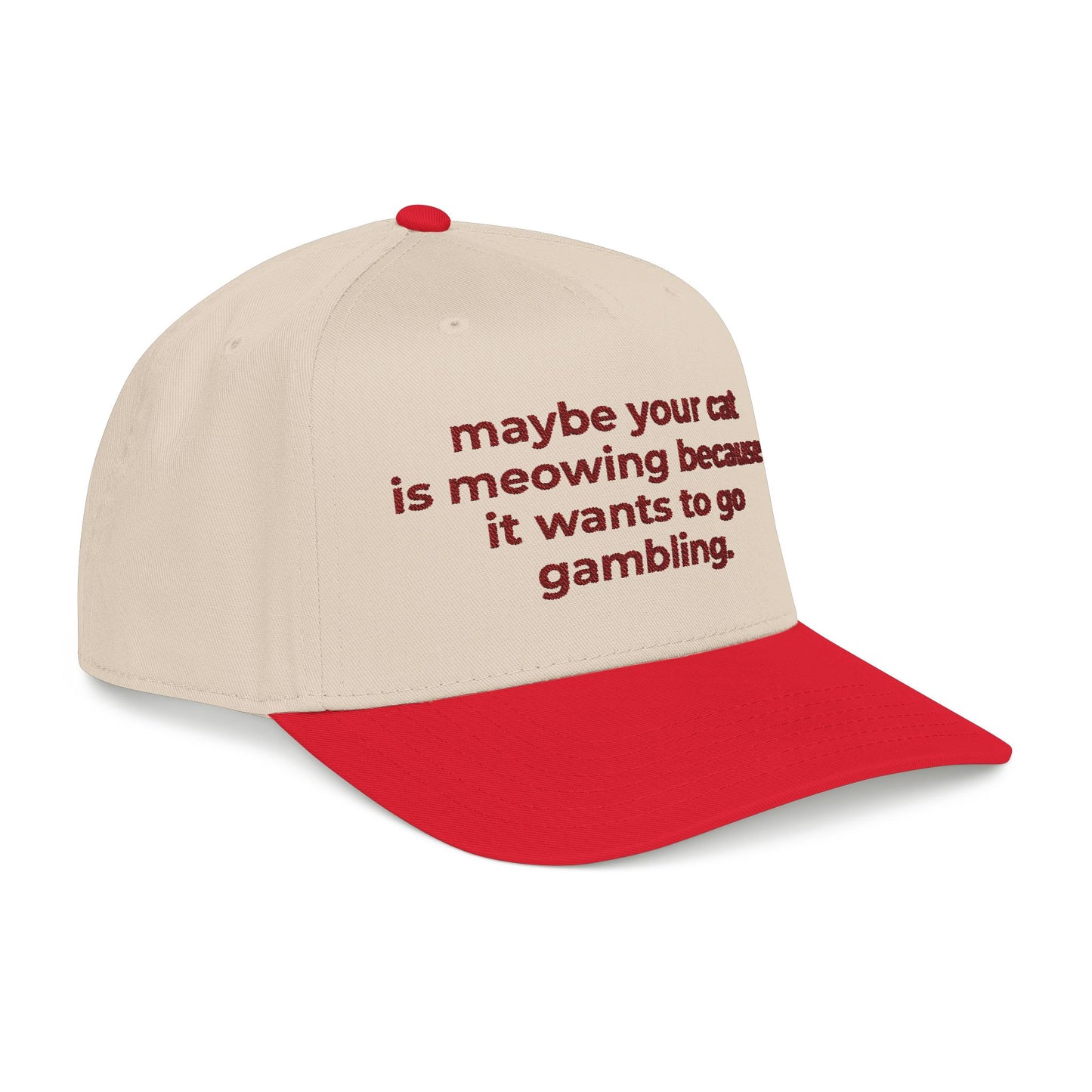 Embroidered Gambling Baseball Cap