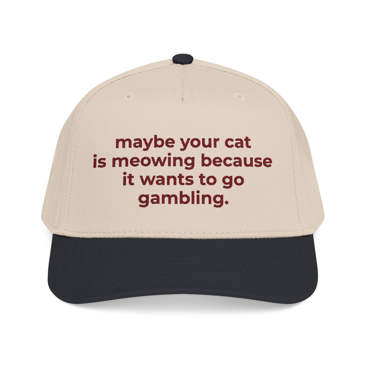 Embroidered Gambling Baseball Cap