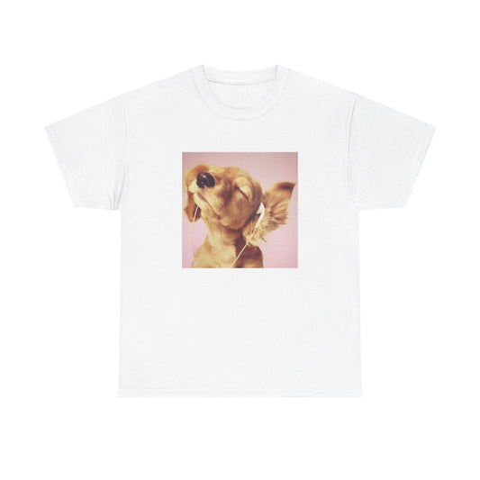 Headphones Pink Dog Tee