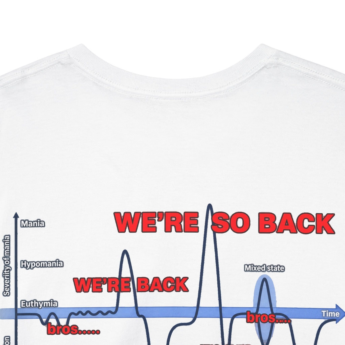 We're So Back Graph Chart Tee BACK PRINT