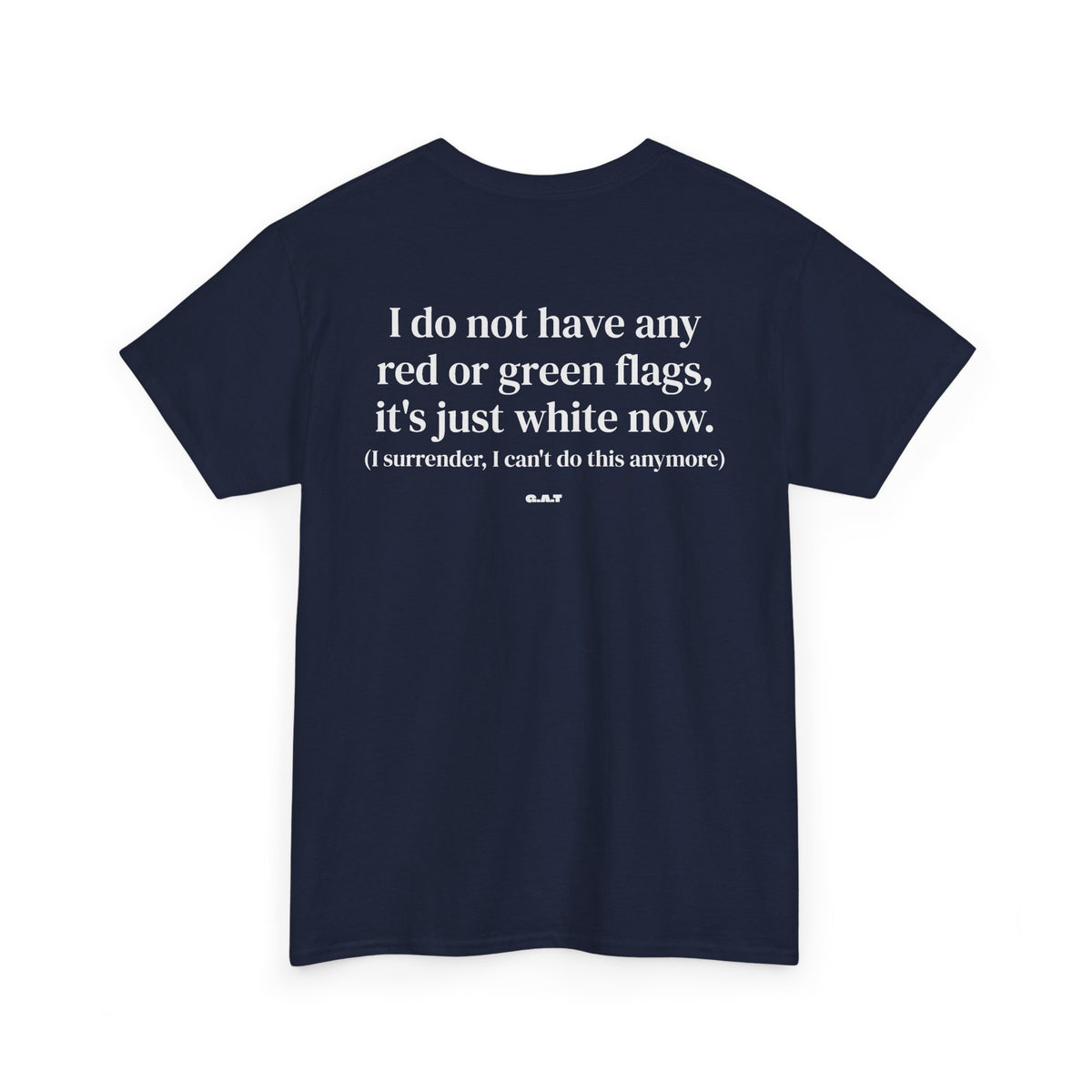 White Flag Tee Back Print