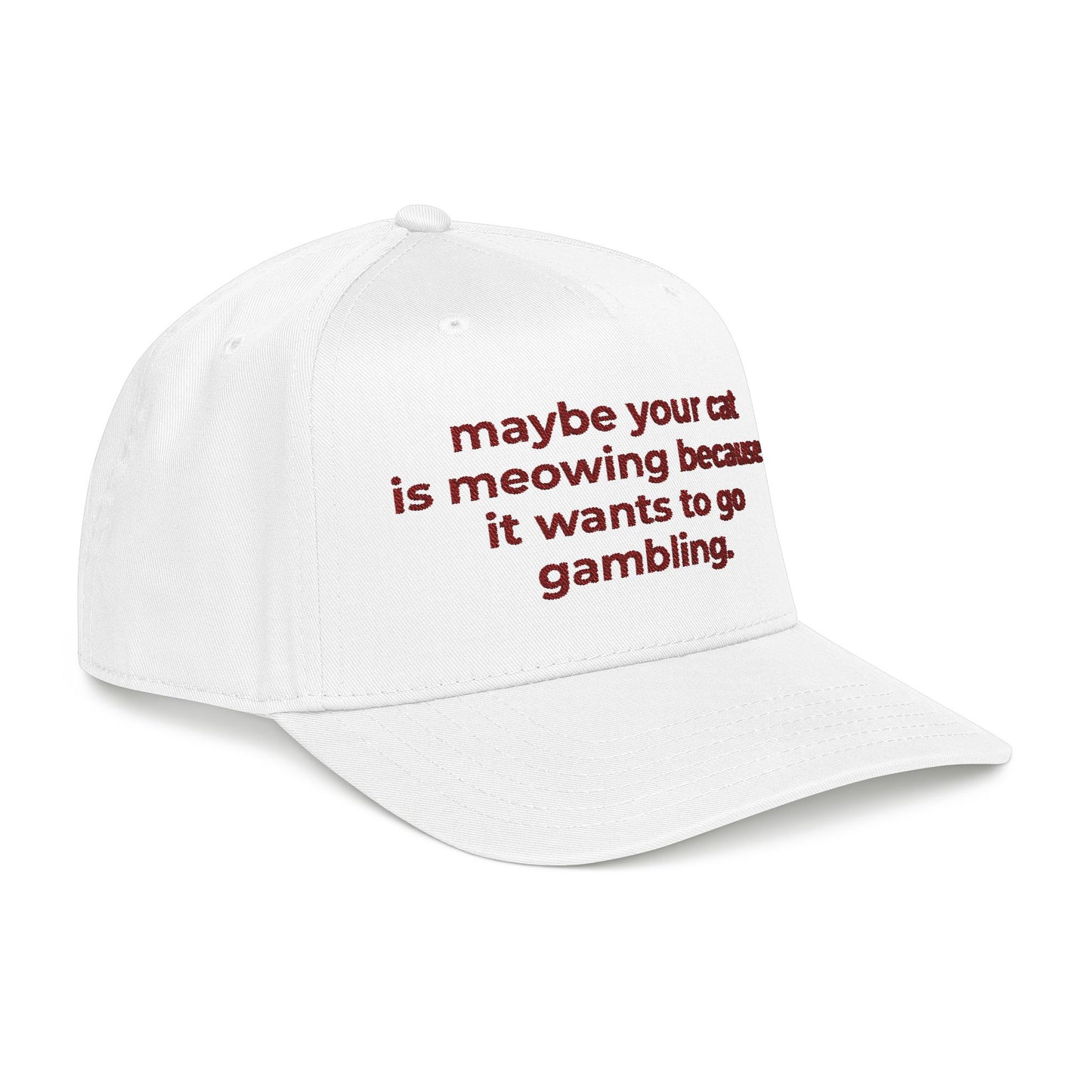 Embroidered Gambling Baseball Cap