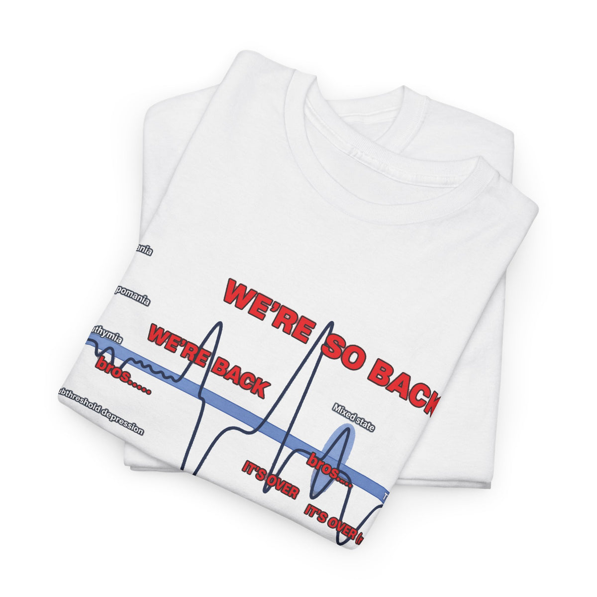 We're So Back Graph Tee FRONT PRINT