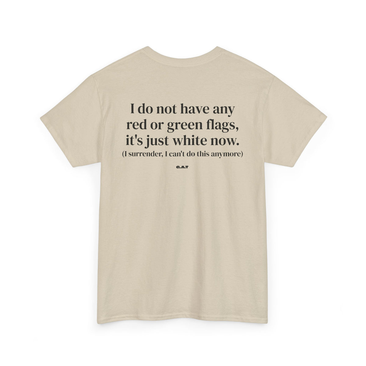 White Flag Tee Back Print