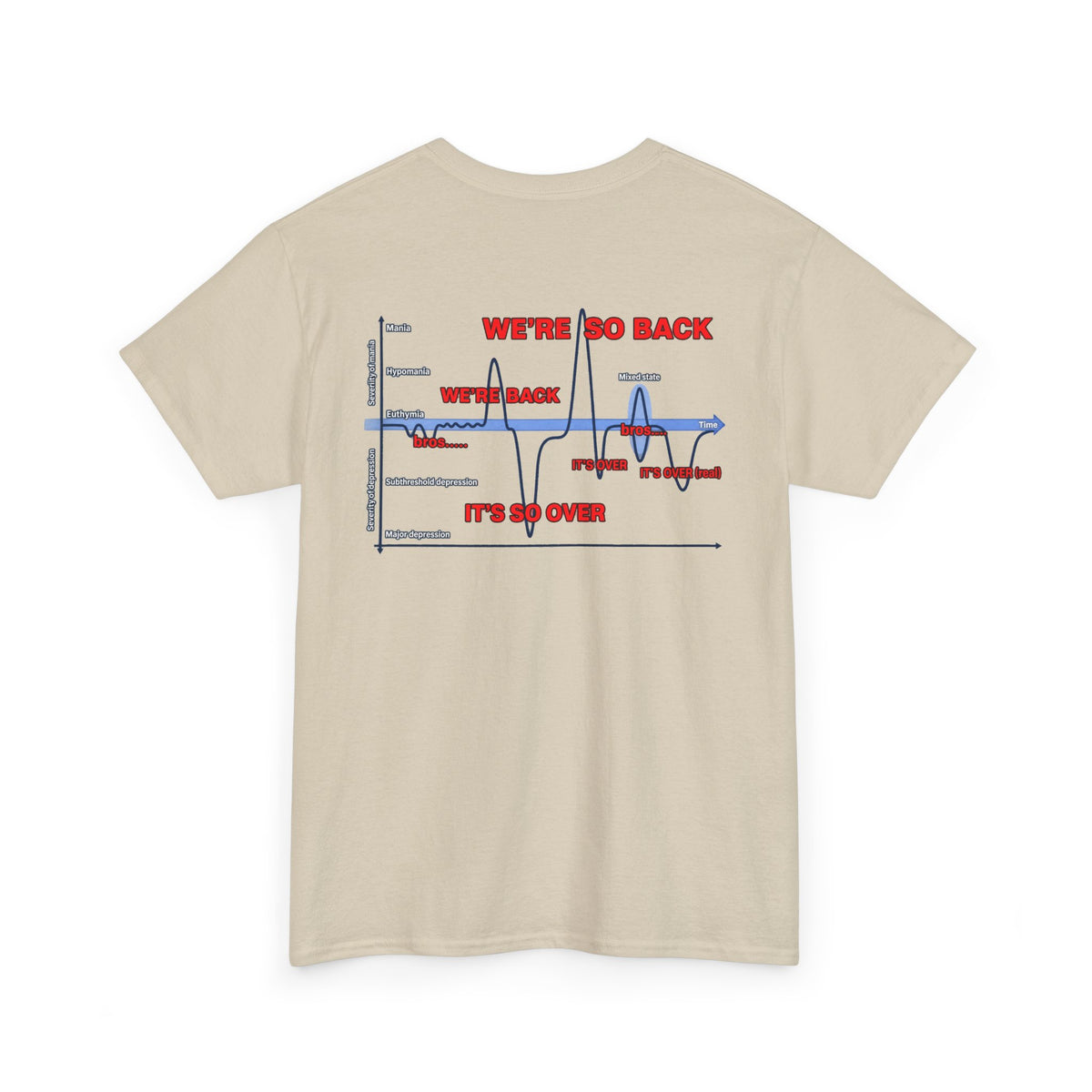 We're So Back Graph Chart Tee BACK PRINT
