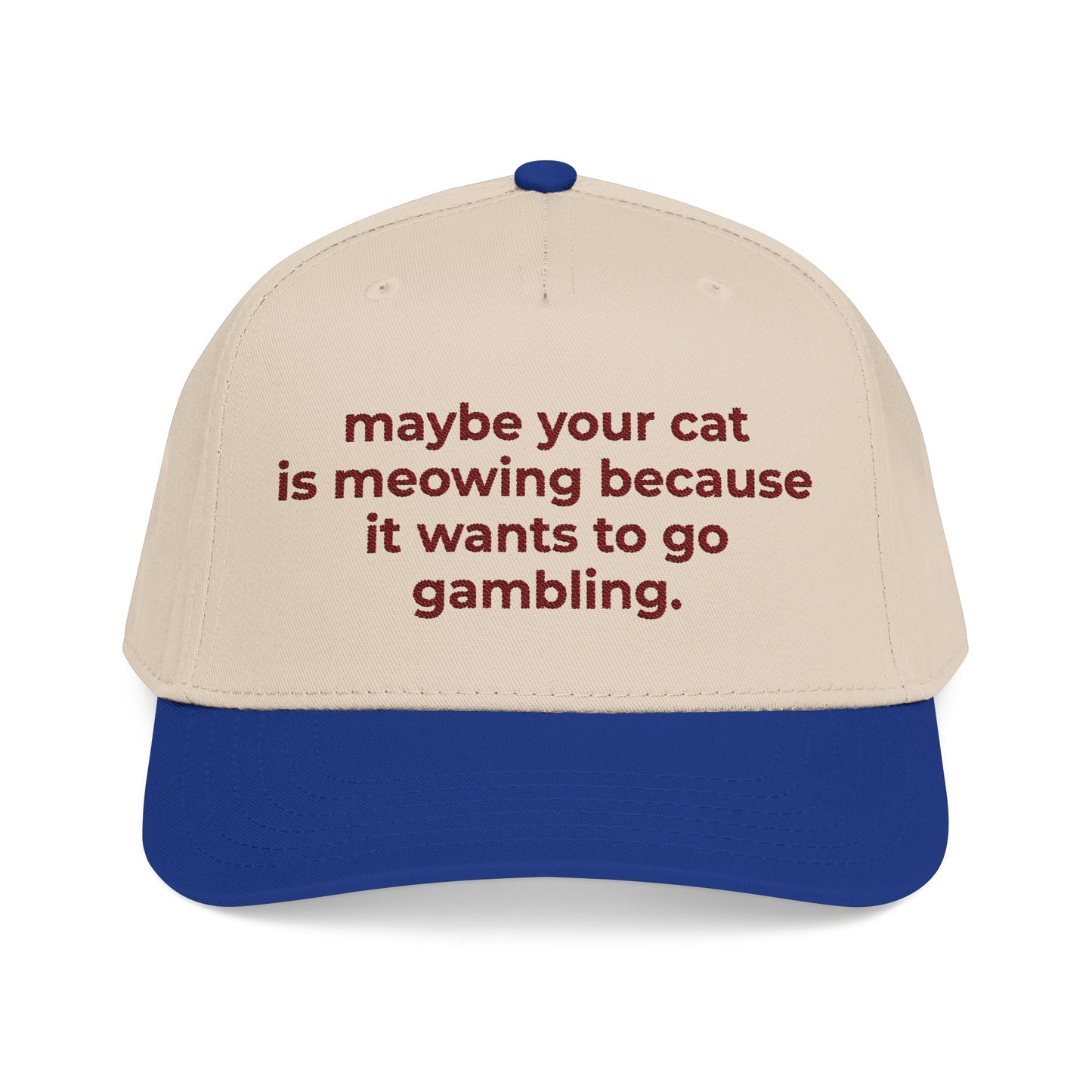 Embroidered Gambling Baseball Cap