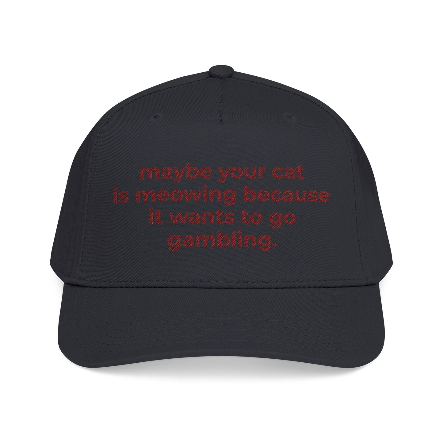 Embroidered Gambling Baseball Cap