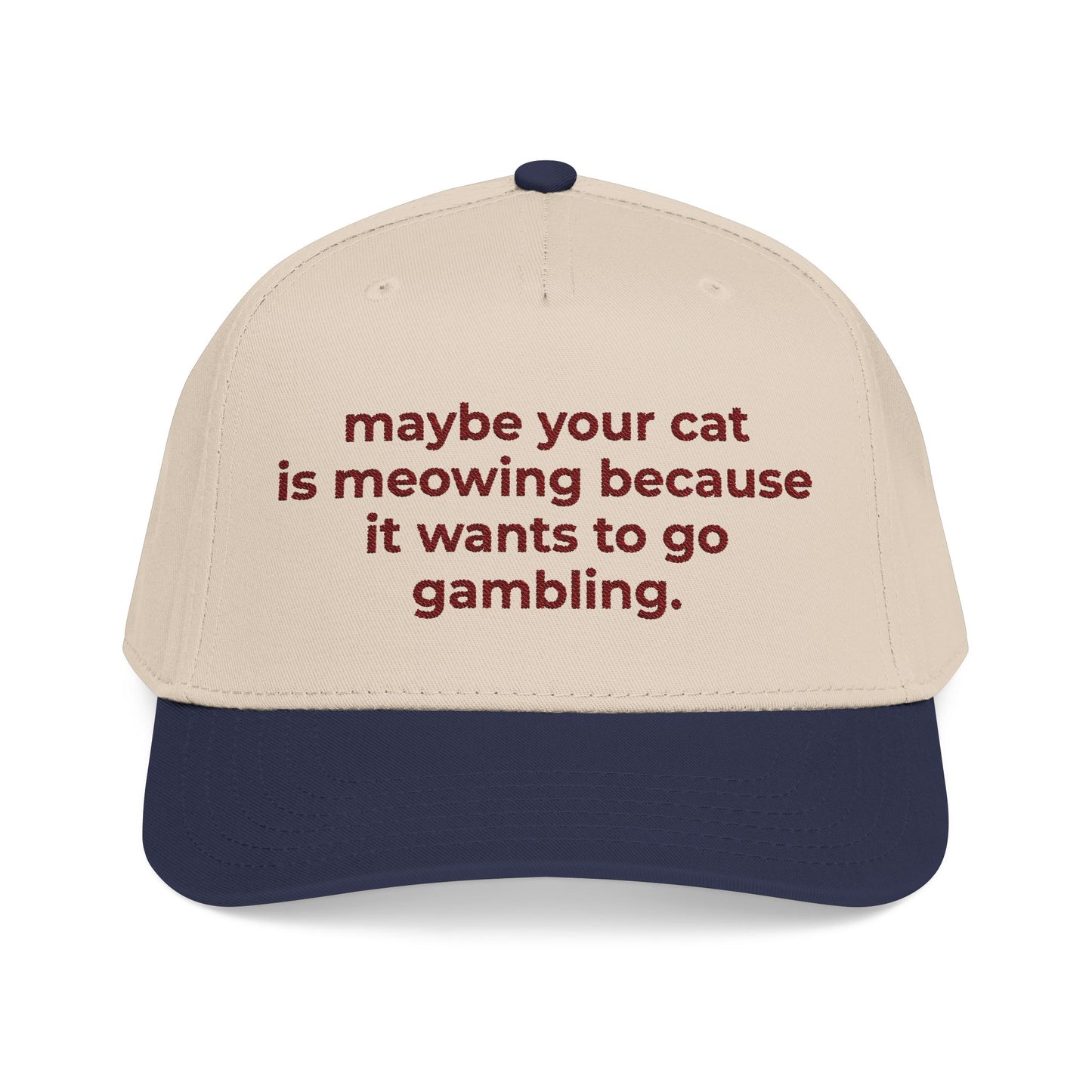 Embroidered Gambling Baseball Cap