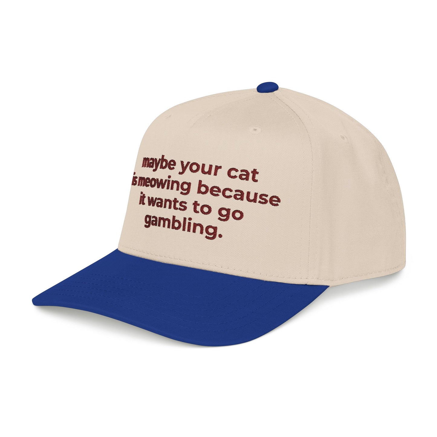 Embroidered Gambling Baseball Cap
