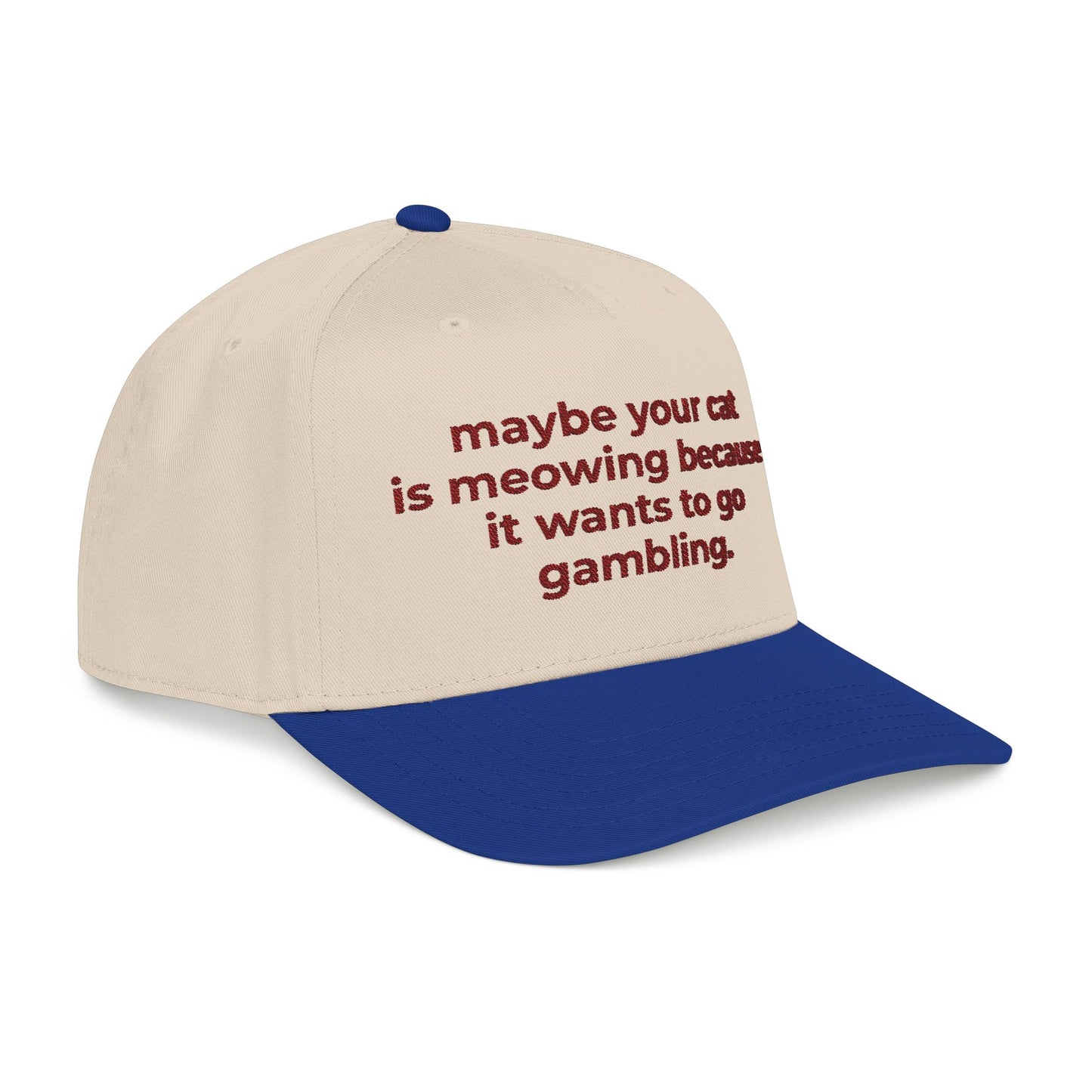 Embroidered Gambling Baseball Cap