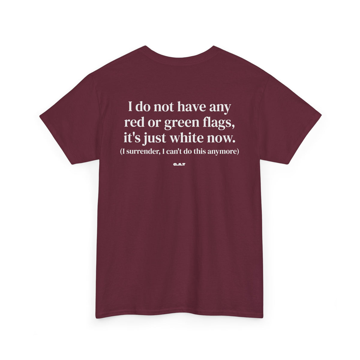 White Flag Tee Back Print