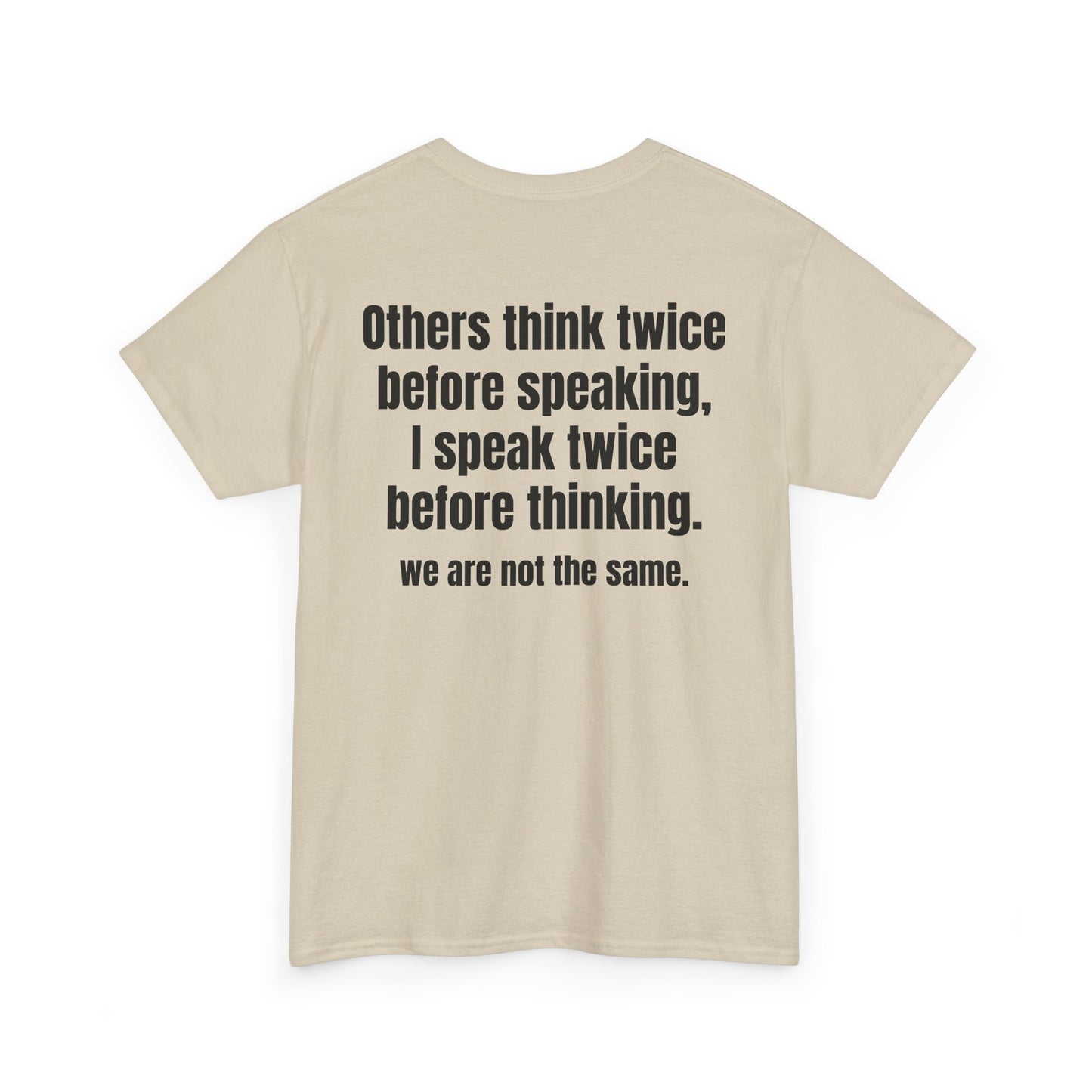 Think Twice BACK Tee