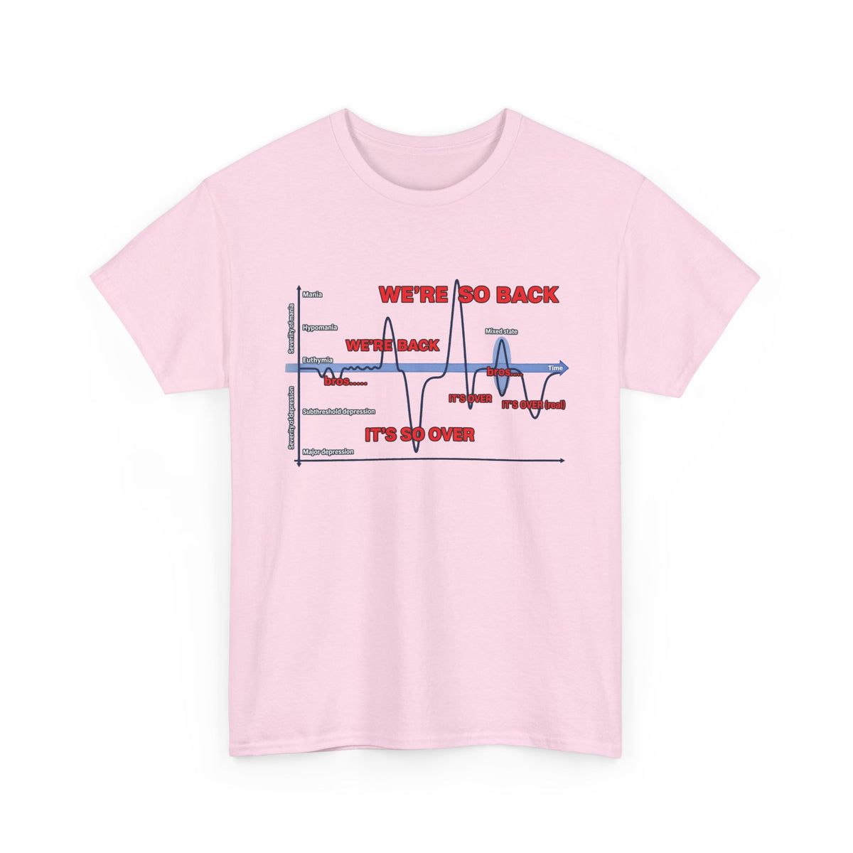 We're So Back Graph Tee FRONT PRINT