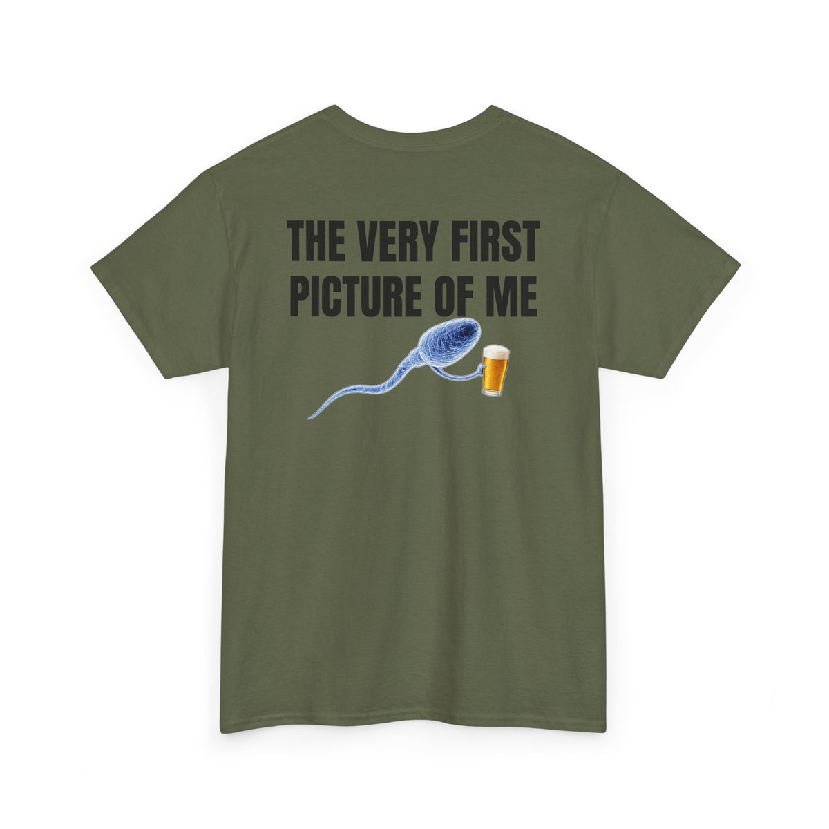 Very First Picture of Me Beer Tee Back Print