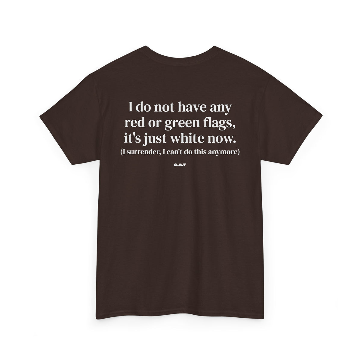 White Flag Tee Back Print
