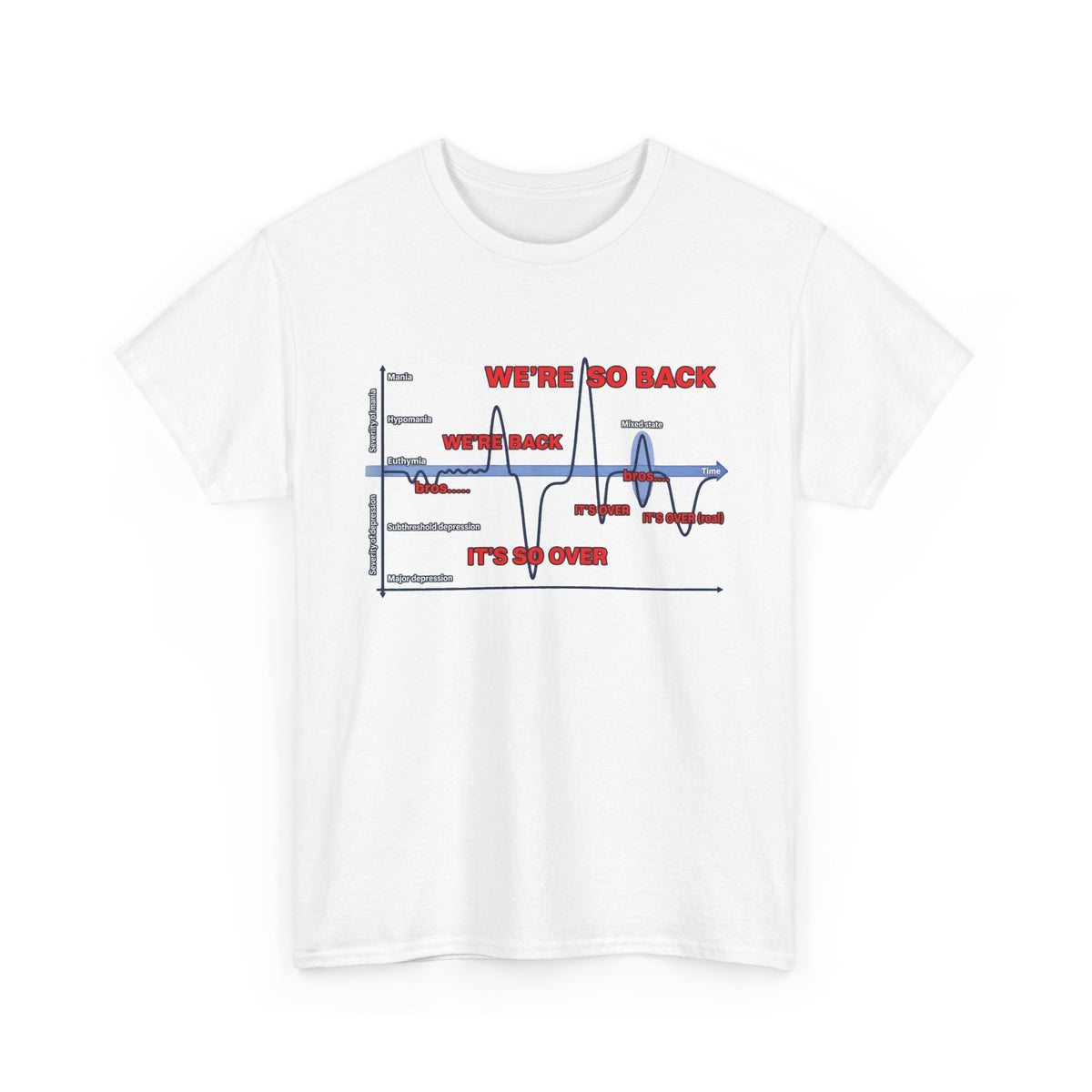 We're So Back Graph Tee FRONT PRINT
