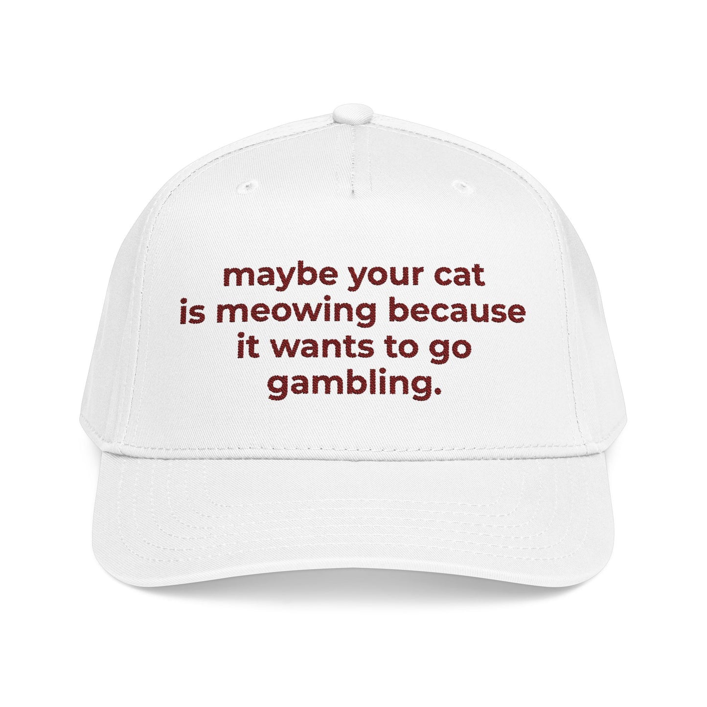 Embroidered Gambling Baseball Cap