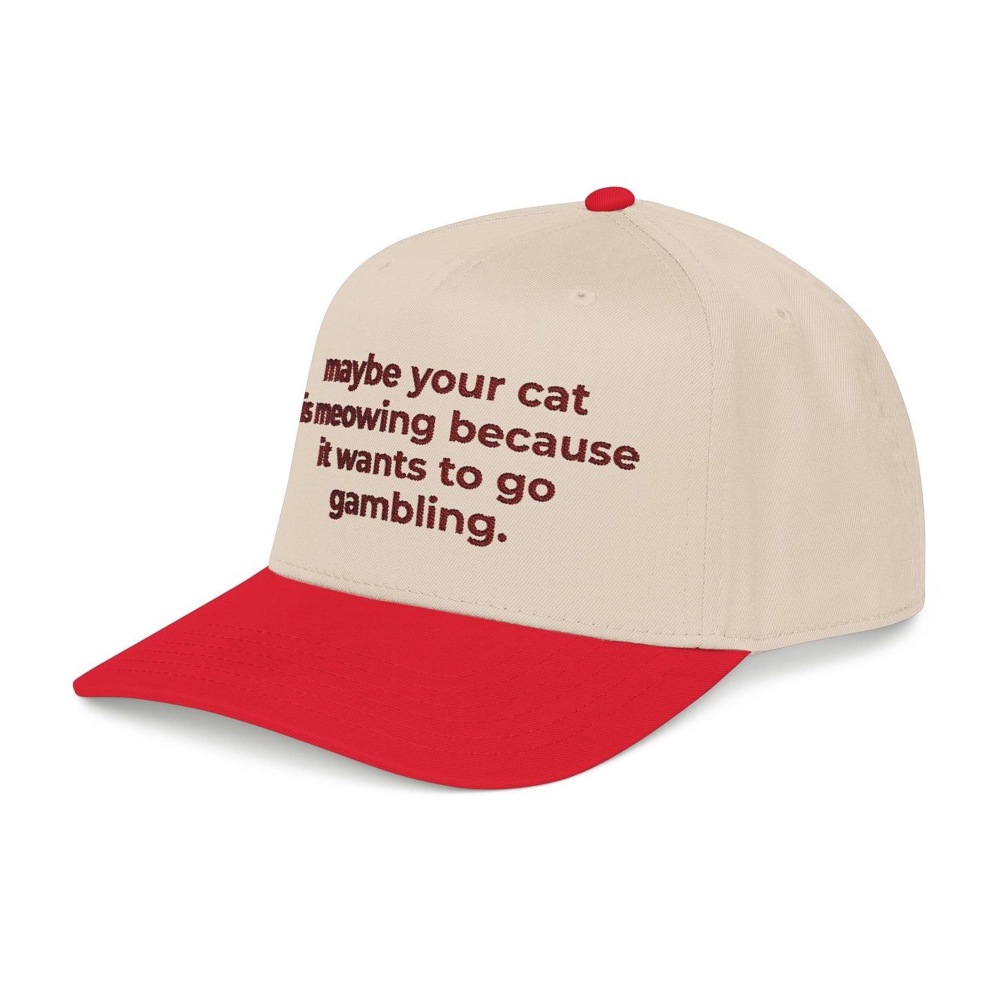 Embroidered Gambling Baseball Cap